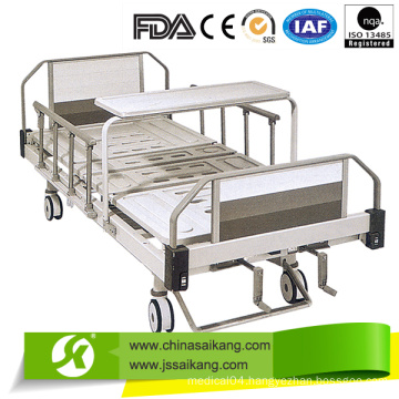 ABS Bed Platform Manual Hospital Bed for Sick Room with Casters